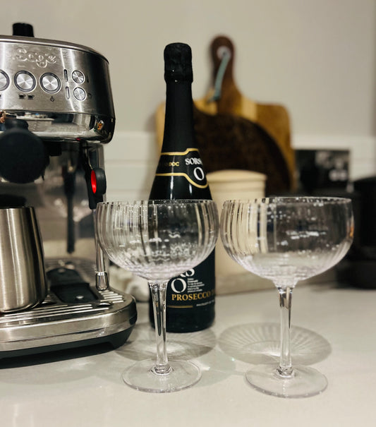 Champagne glass set of 2