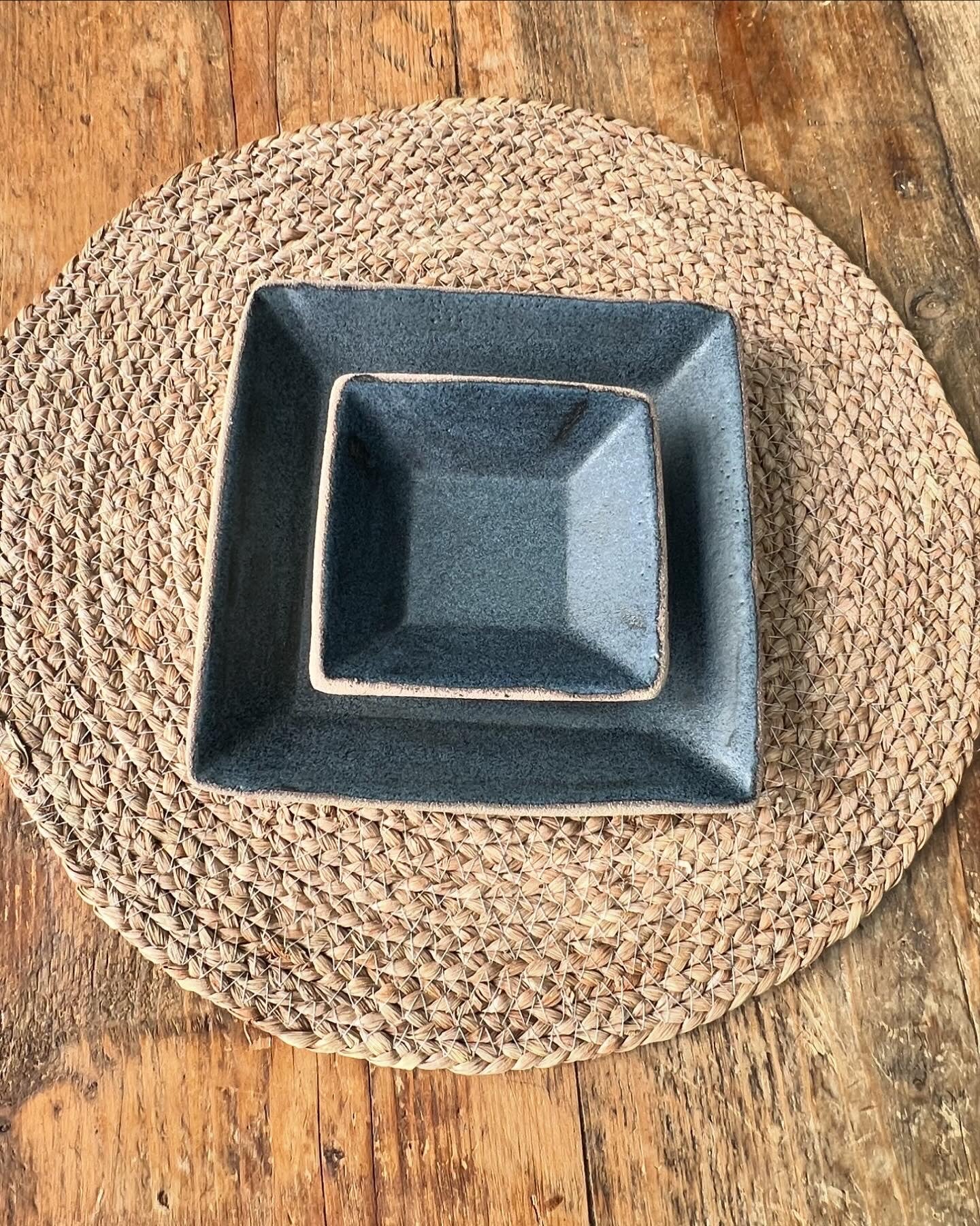 Handcrafted pottery display dish