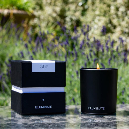 Black luxury candle