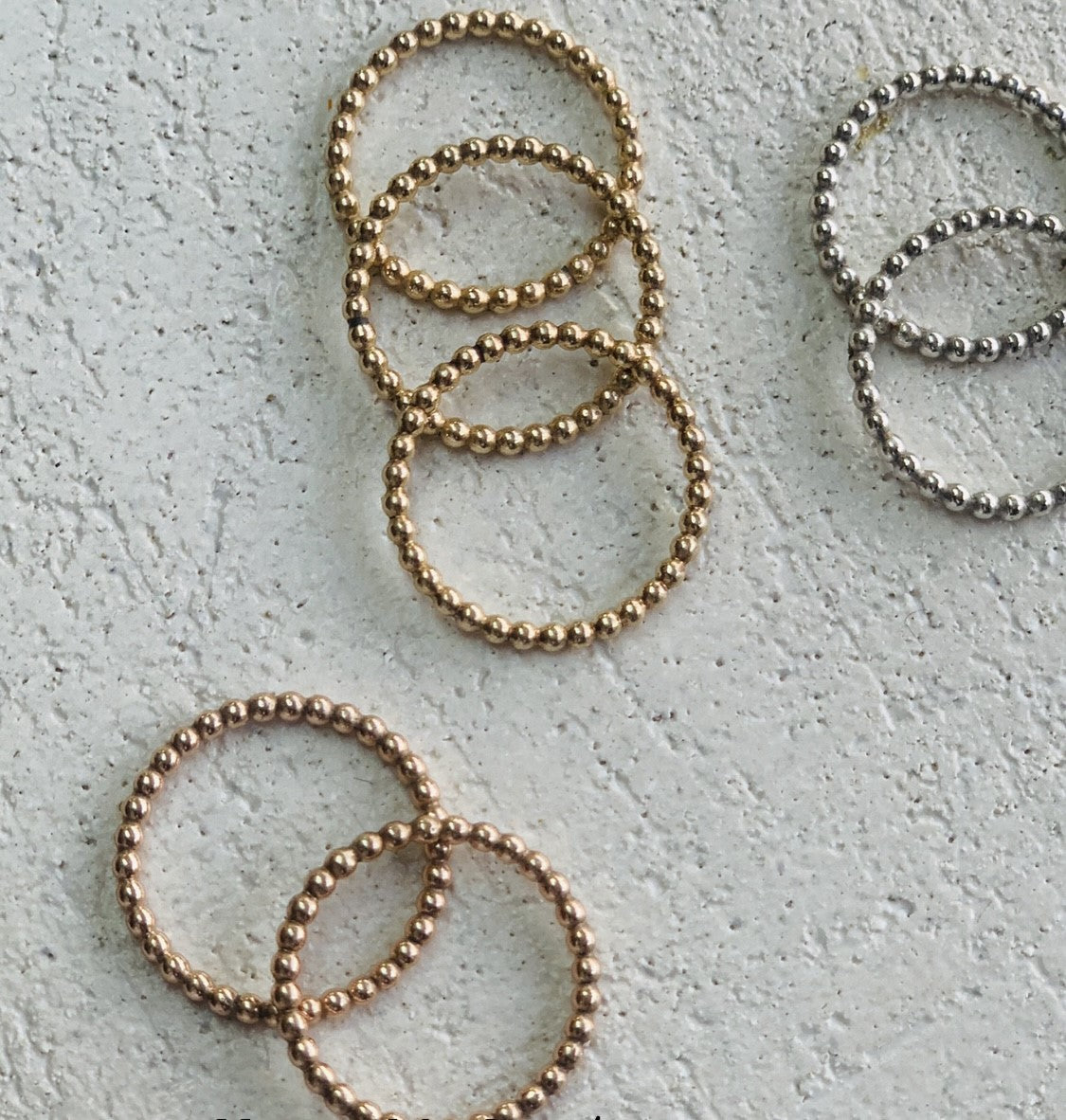 Bindi rings gold and silver