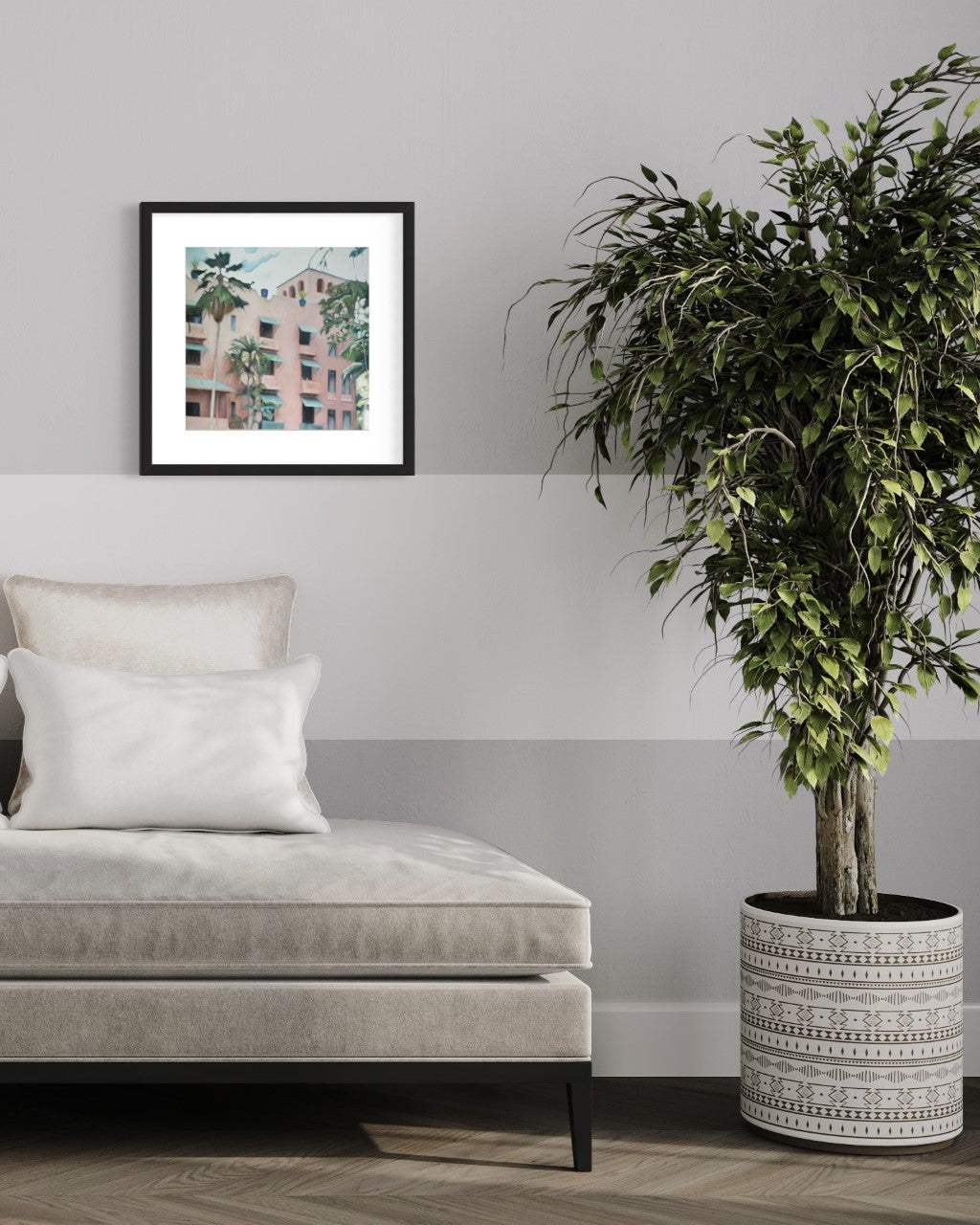 Tamsin Pearson Artist - Hawaii walk through Kap Park limited edition print