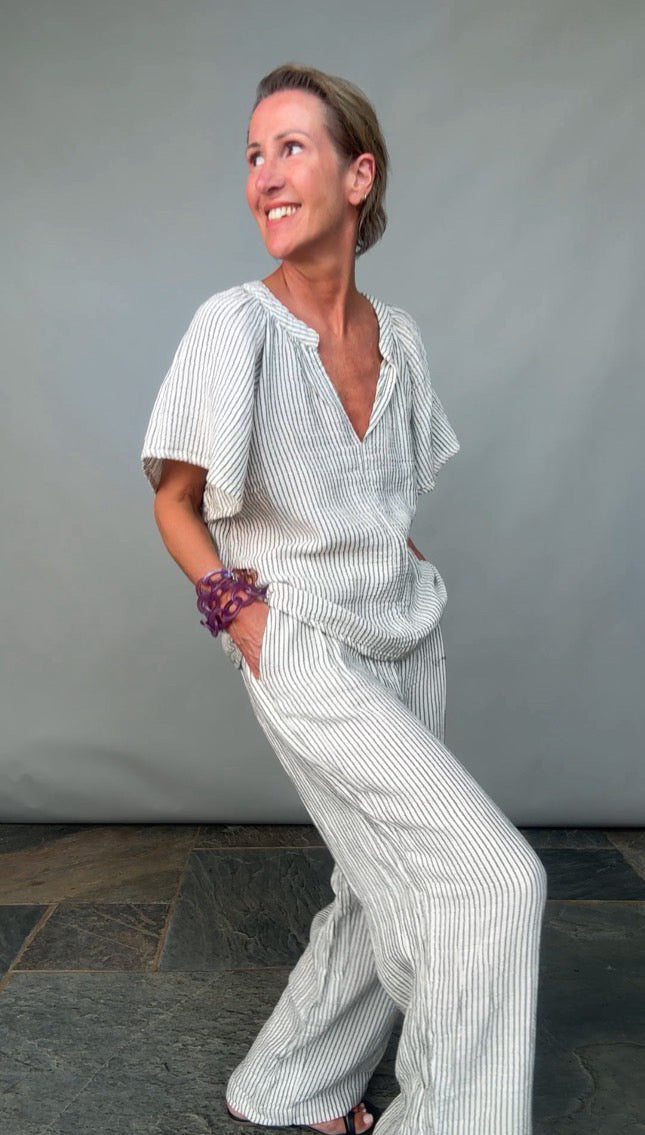 Loungewear -cotton -Story Lounge Box (Robe, Top, Long pants, Shorts) - neutrals