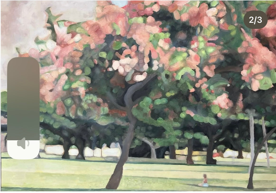 Tamsin Pearson Artist - Hawaii walk through Kapiolini Park  limited edition print