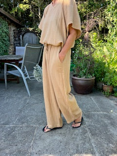 Loungewear  - cotton short sleeve top and long bottoms