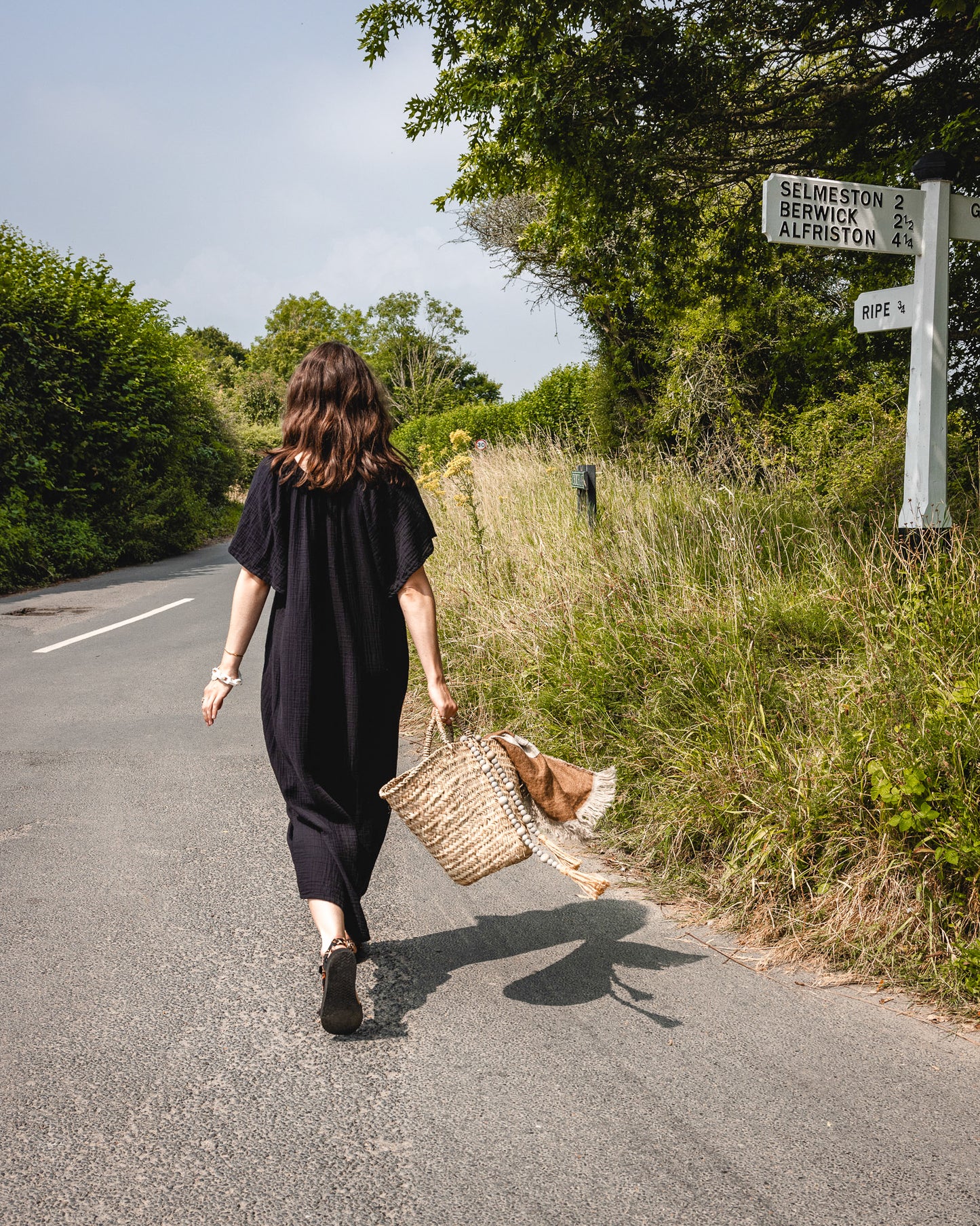 Daywear or Loungewear  - Dress - cotton flutter sleeve dress