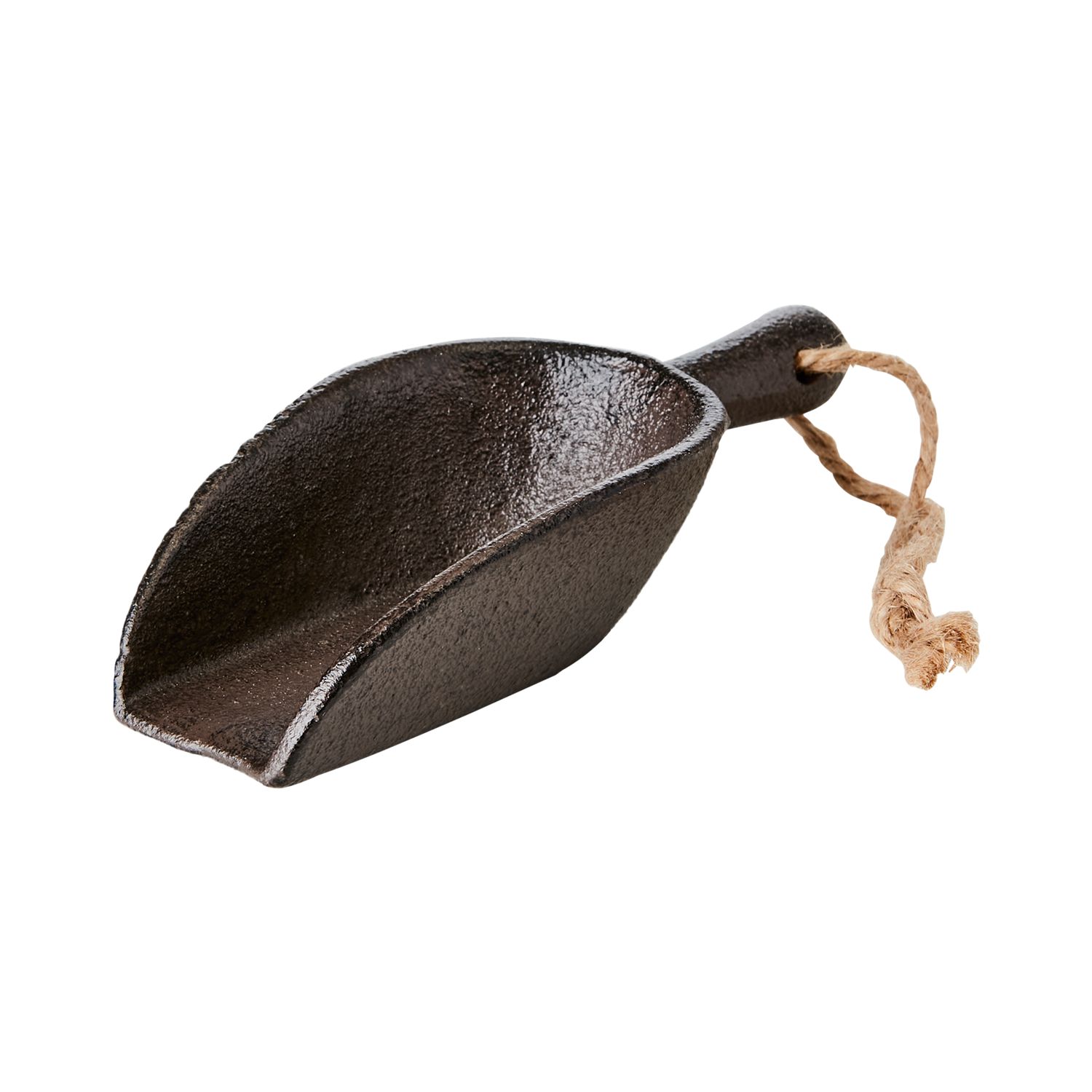 Kitchen grain/flour scoop black iron